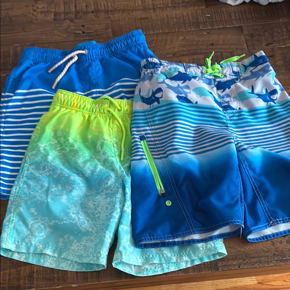 Colorful Boys' Swim Trunks Set